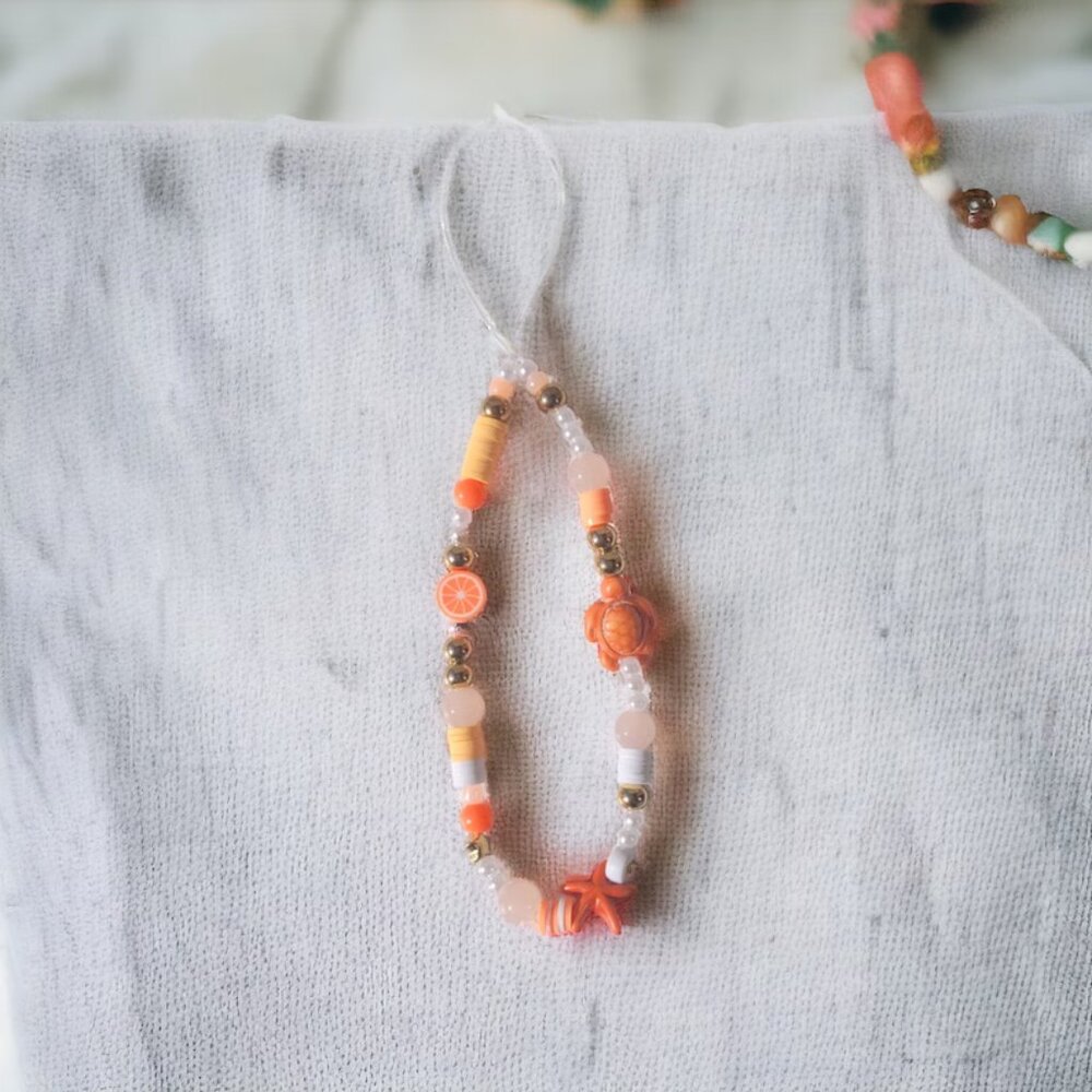 Orange Beach Phone Charm